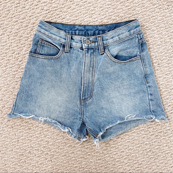Brandy Melville Pants - BRANDY MELVILLE/JOHN GALT Light Wash Denim Shorts